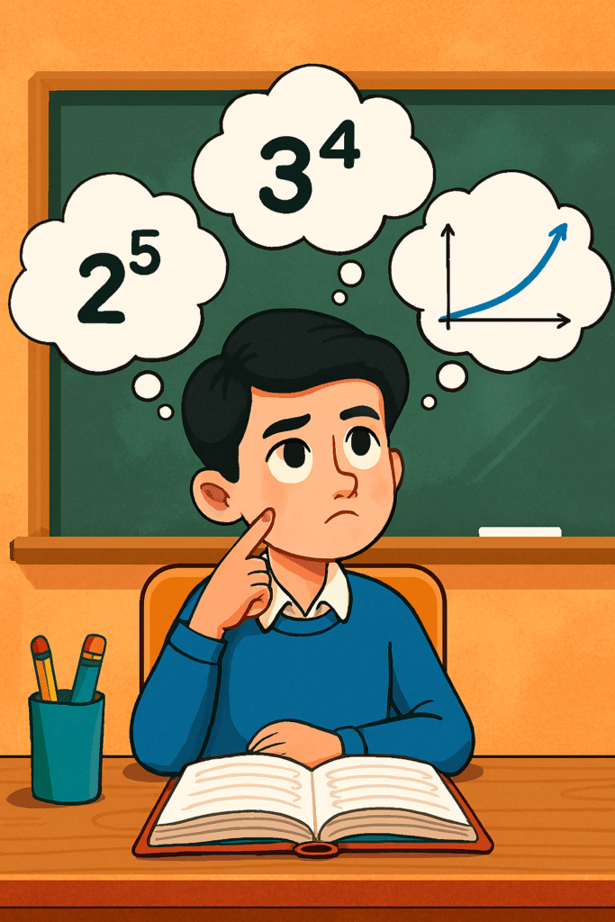 مقایسه اعداد توان‌دار پایه نهم